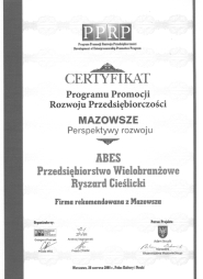 certyfikat PPRP